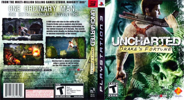 Uncharted: Drake's Fortune - PlayStation 3 | VideoGameX