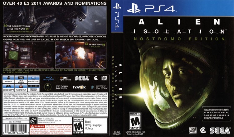 Alien: Isolation - PlayStation 4 | VideoGameX