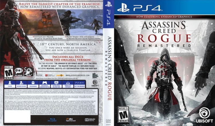 Assassin's Creed: Rogue Remastered - PlayStation 4 | VideoGameX