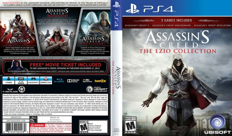 Assassin's Creed: The Ezio Collection - PlayStation 4 | VideoGameX
