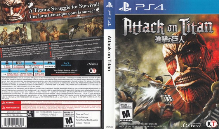 Attack on Titan - PlayStation 4 | VideoGameX
