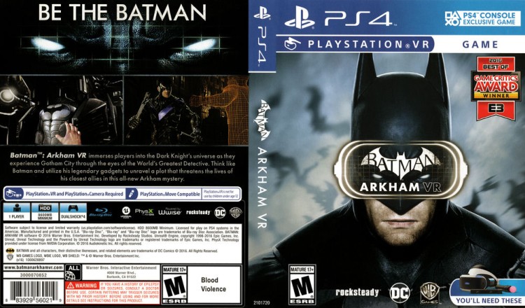 Batman: Arkham VR - PlayStation 4 | VideoGameX