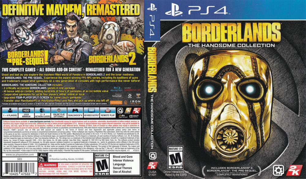 Borderlands: Handsome Collection - PlayStation VideoGameX