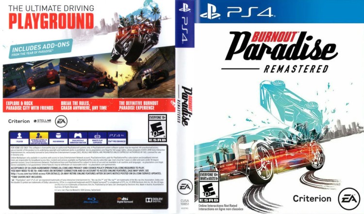 Burnout Paradise: Remastered - PlayStation 4 | VideoGameX