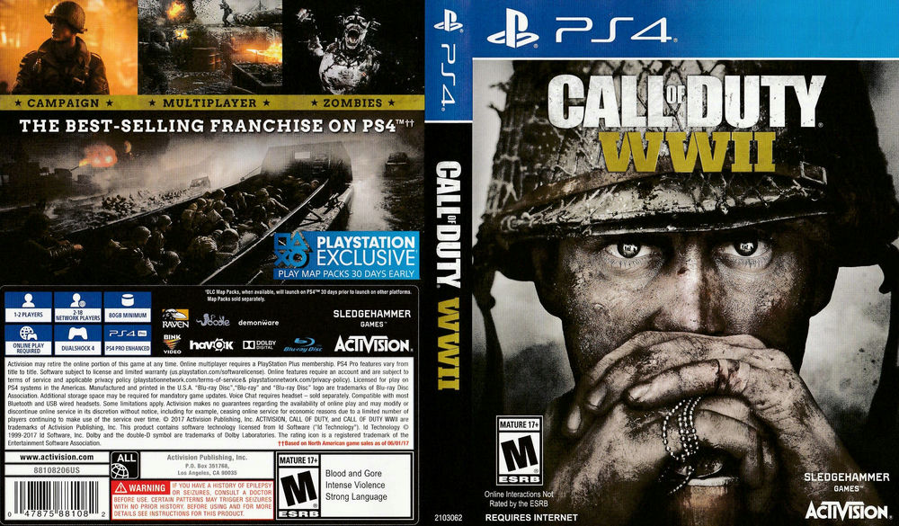 CALL OF DUTY: WWII WORLD WAR 2 COMPLETE GAME PS4 (Sony PlayStation 4)