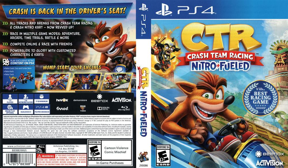 Crash Team Racing Nitro-Fueled para PS4