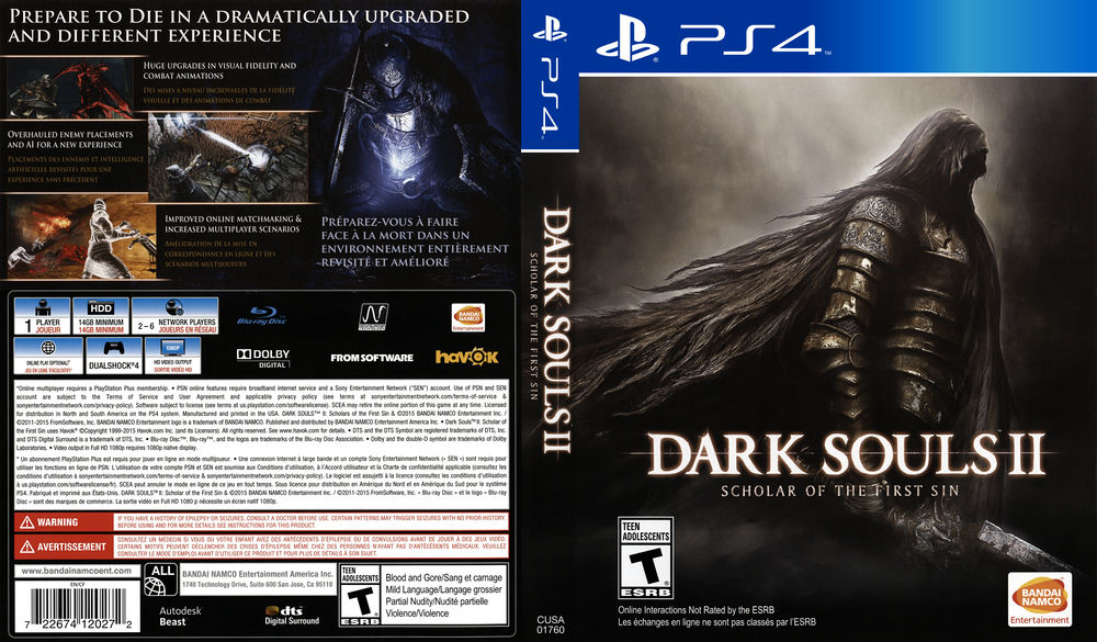 Dark Souls II: Scholar of the First Sin - PlayStation 4 VideoGameX 