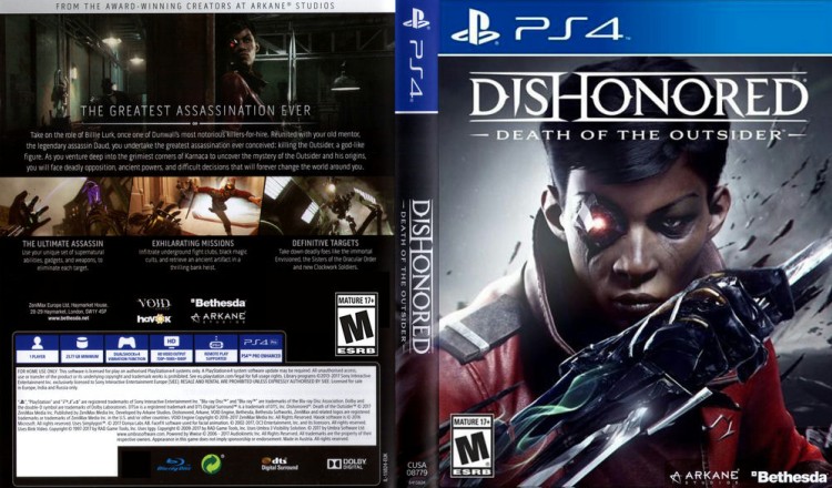 Dishonored: Death of the Outsider - PlayStation 4 | VideoGameX