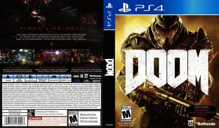 Doom - PlayStation 4 | VideoGameX