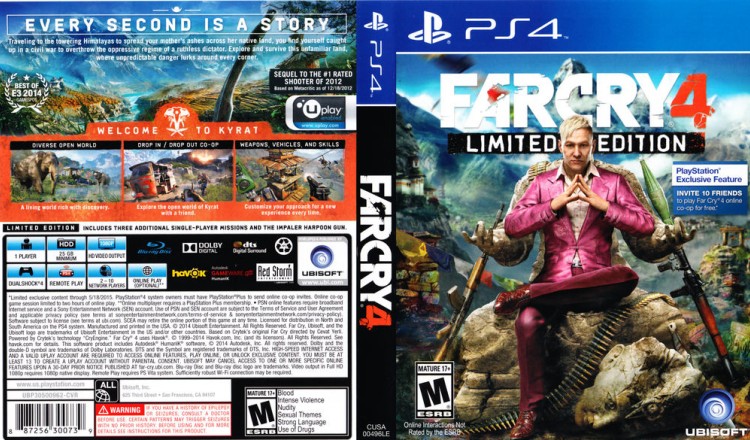 Far Cry 4 Limited Edition - PlayStation 4 | VideoGameX