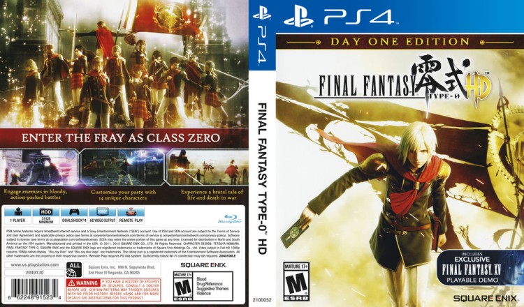 Final Fantasy Type-0 HD - PlayStation 4 | VideoGameX