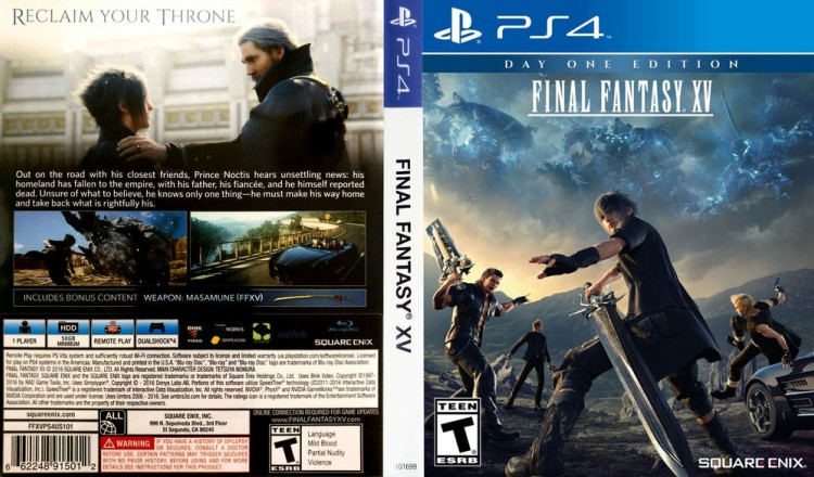 Final Fantasy XV - PlayStation 4 | VideoGameX