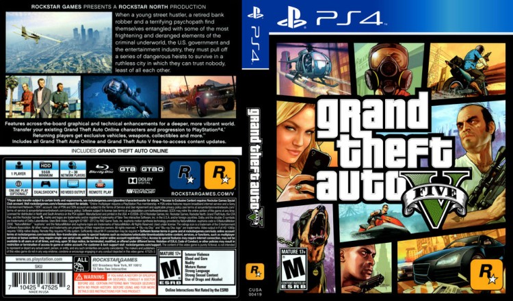 Grand Theft Auto V - PlayStation 4 | VideoGameX
