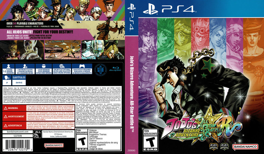 JoJo's Bizarre Adventure: All Star Battle for PlayStation 4 and