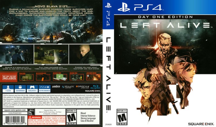 Left Alive [Day One Edition] - PlayStation 4 | VideoGameX