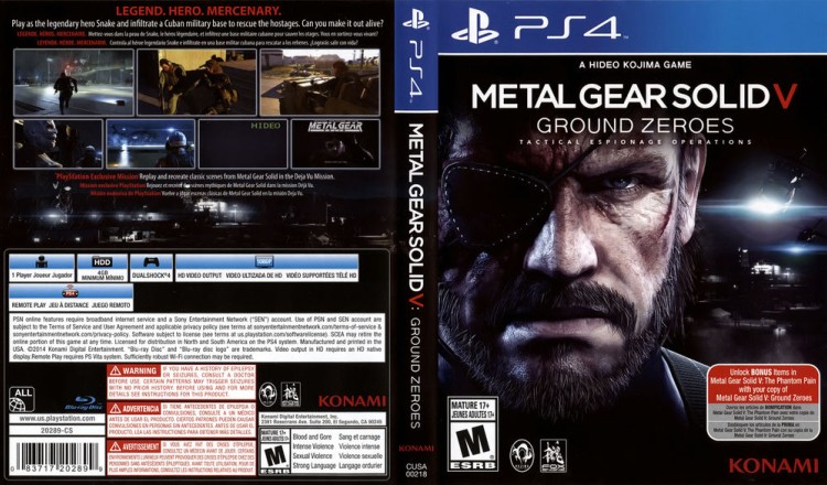 Metal Gear Solid V: Ground Zeroes - PlayStation 4 | VideoGameX