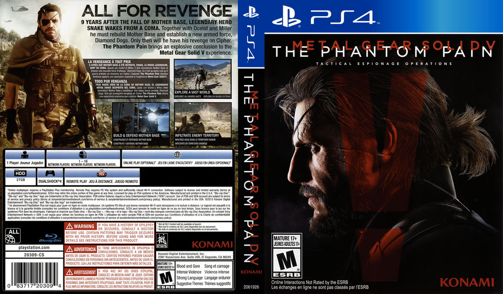 METAL GEAR SOLID The Phantom Pain, Playstation 4, PS4 game Complete, Used  $28.97 - PicClick AU