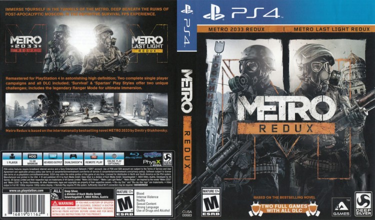 Metro Redux - PlayStation 4 | VideoGameX