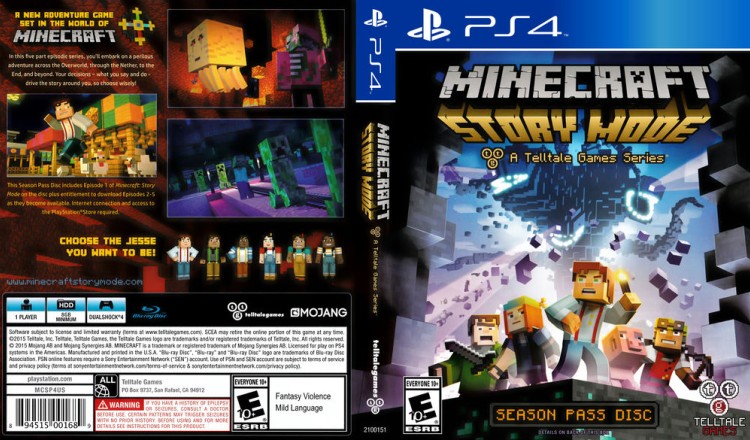 Minecraft: Story Mode - Season Pass Disc - PlayStation 4 | VideoGameX