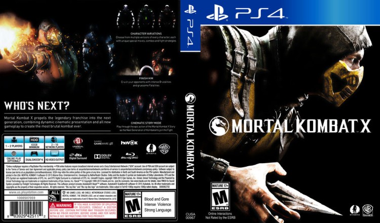 Mortal Kombat X - PlayStation 4 | VideoGameX