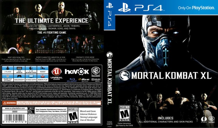 Mortal Kombat XL - PlayStation 4 | VideoGameX