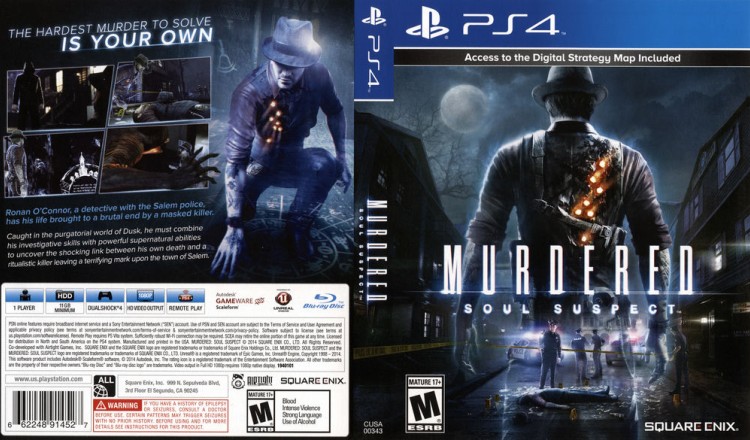 Murdered: Soul Suspect - PlayStation 4 | VideoGameX