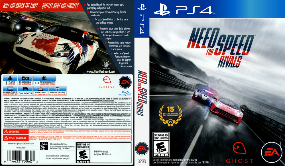 Need For Speed Rivals Playstation 3