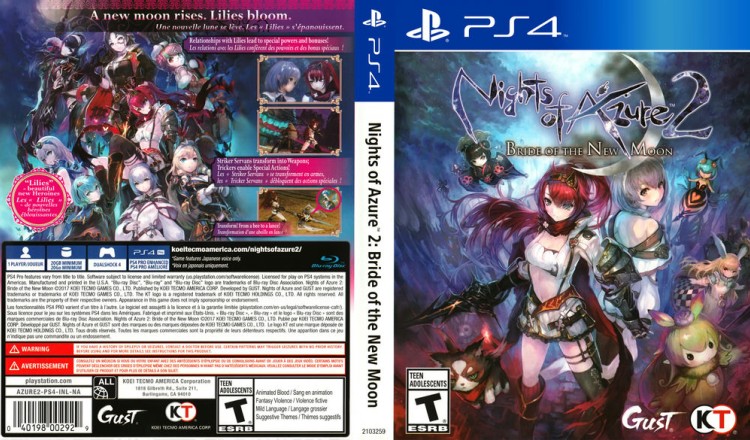 Nights of Azure 2: Bride of the New Moon - PlayStation 4 | VideoGameX