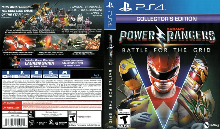 Power Rangers, Saban's: Battle for the Grid - PlayStation 4 | VideoGameX