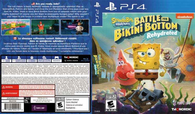 SpongeBob SquarePants: Battle for Bikini Bottom - Rehydrated - PlayStation 4 | VideoGameX