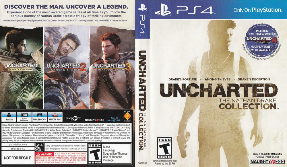 Uncharted: The Nathan Drake Collection PS4