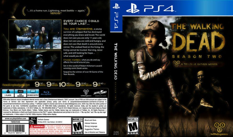 Walking Dead: Season Two - PlayStation 4 | VideoGameX