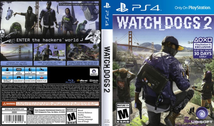 Watch Dogs 2 - PlayStation 4 | VideoGameX