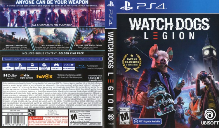 Watch Dogs: Legion - PlayStation 4 | VideoGameX
