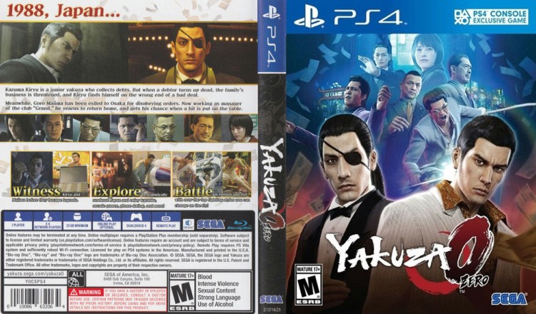 Yakuza 0 - PlayStation 4 | VideoGameX