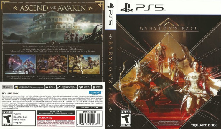 Babylon's Fall - PlayStation 5 | VideoGameX