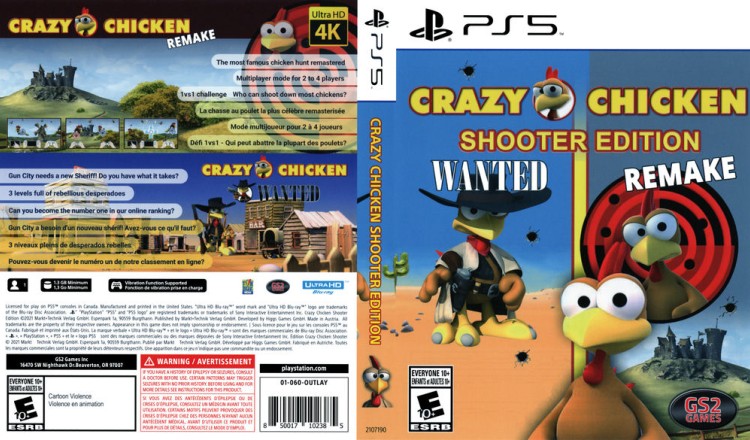 Crazy Chicken Shooter Edition [Wanted / Remake] - PlayStation 5 | VideoGameX