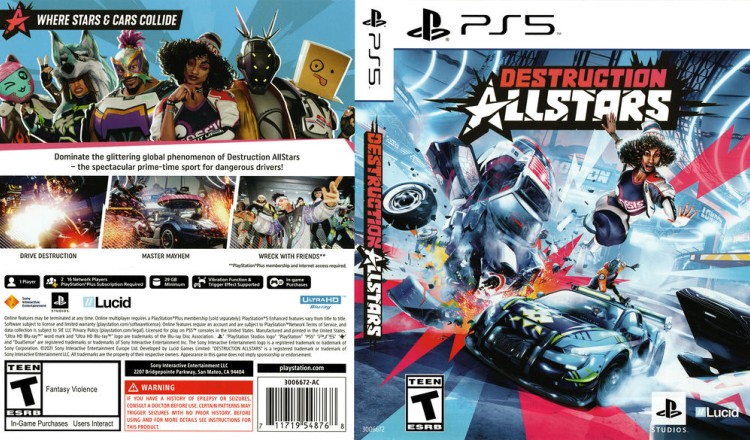 Destruction Allstars - PlayStation 5 | VideoGameX