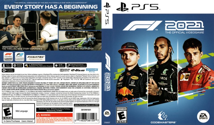 F1 2021 - PlayStation 5 | VideoGameX