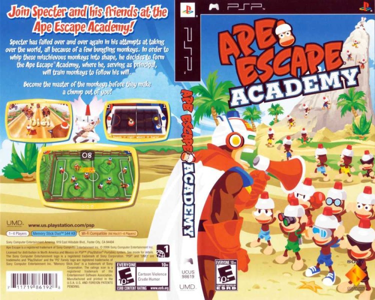 Ape Escape Academy - PSP | VideoGameX