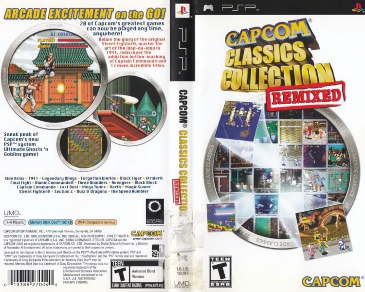 Capcom Classics Collection Remixed - PSP | VideoGameX