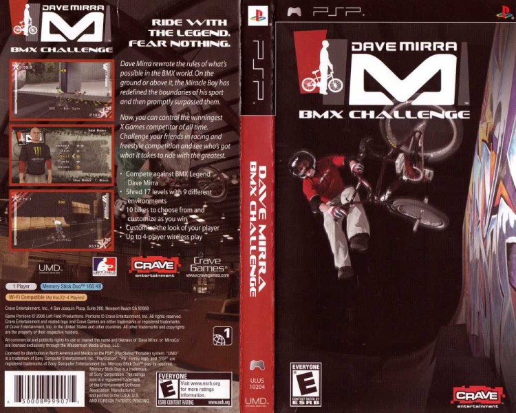 Dave Mirra BMX Challenge - PSP | VideoGameX