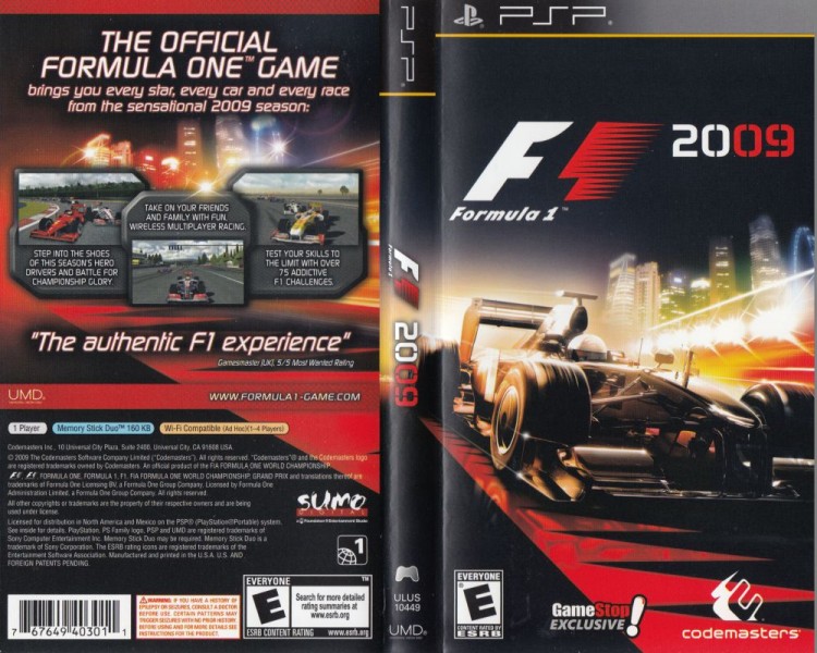 F1 2009 - PSP | VideoGameX