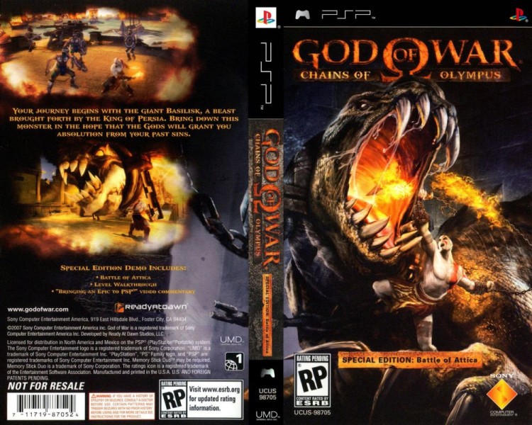 God of War: Chains of Olympus Demo - Battle of Attica  - PSP | VideoGameX