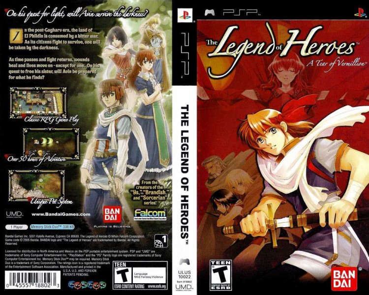 Legend of Heroes: A Tear of Vermillion - PSP | VideoGameX