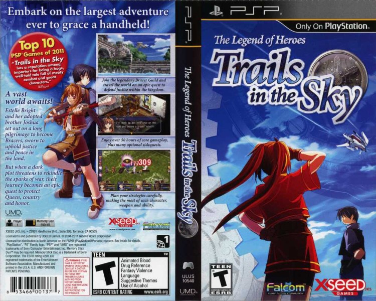 Legend of Heroes: Trails in the Sky - PSP | VideoGameX