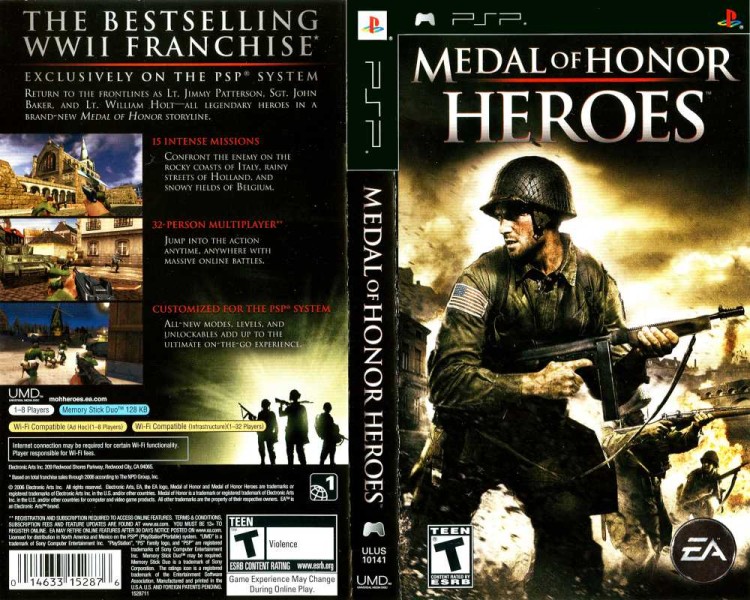 medal of honor heroes psp