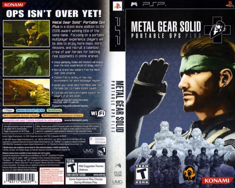 Metal Gear Solid Portable Ops Plus - PSP | VideoGameX