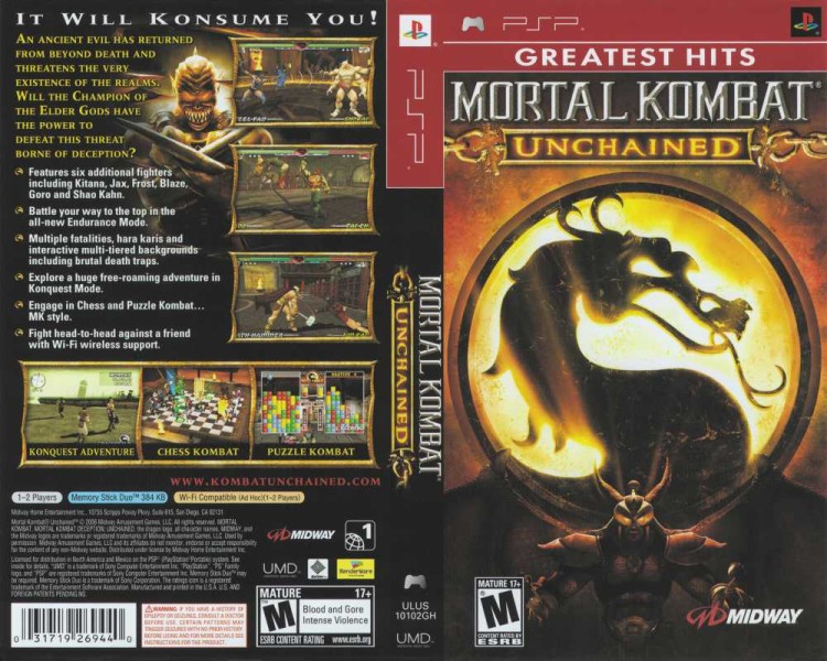 Mortal Kombat: Unchained - PSP | VideoGameX