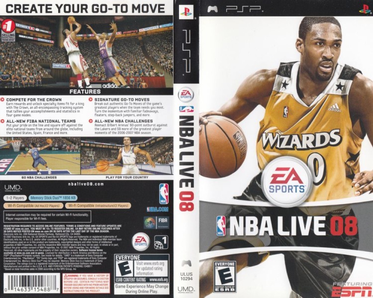 NBA Live 08 - PSP | VideoGameX